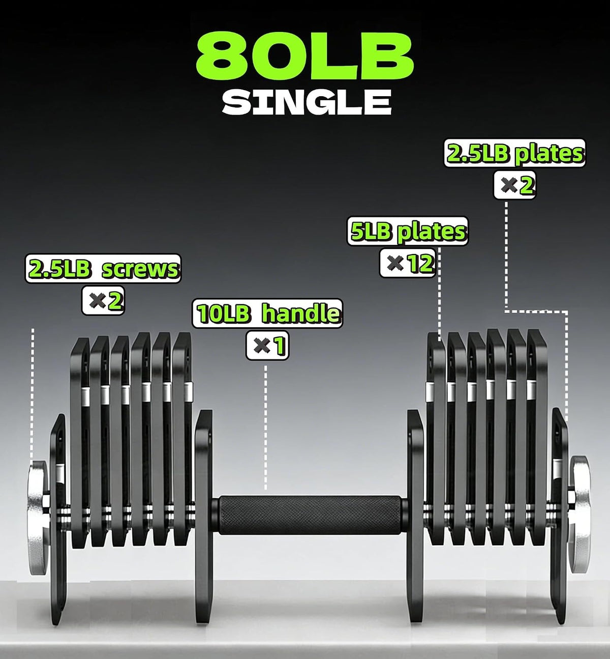 All‑Steel Quick‑Lock Dumbbell Weight Set