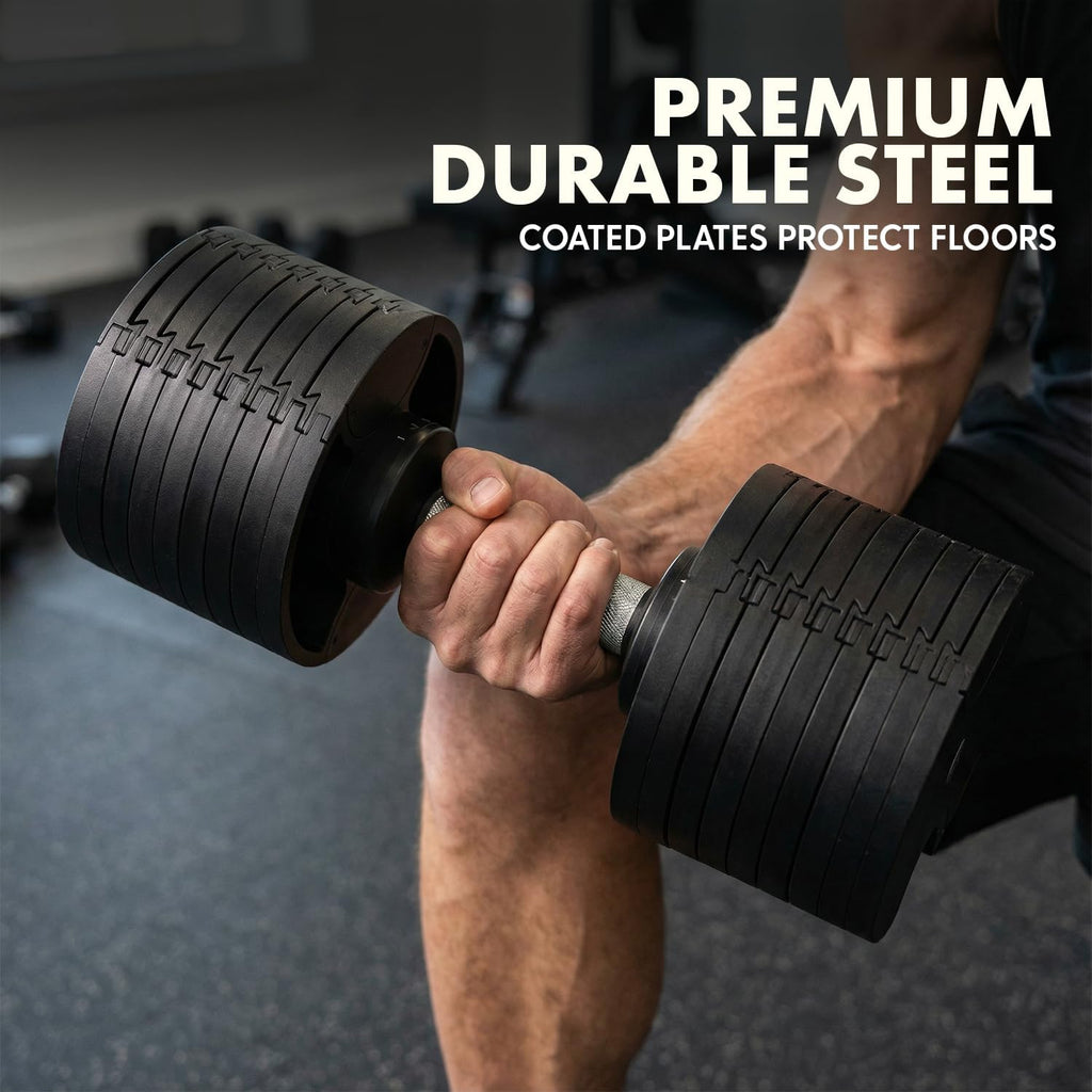 Cast‑Iron Adjustable Home Dumbbell Set