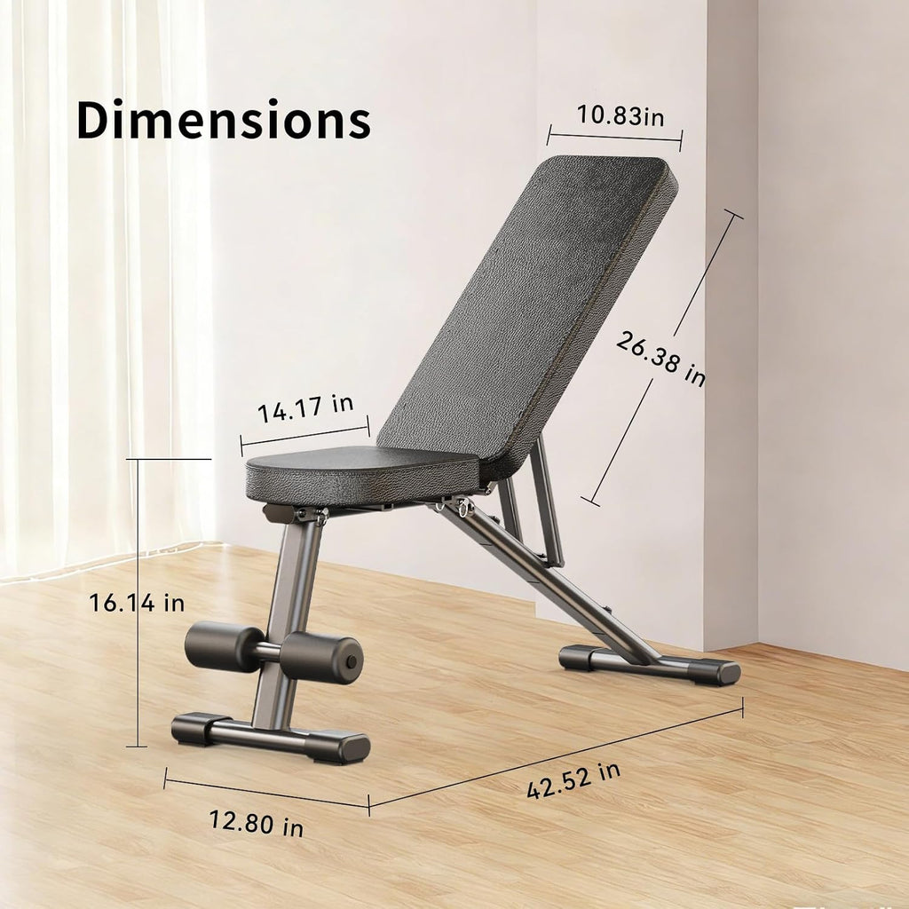 Adjustable Folding Home Gym Weight Bench