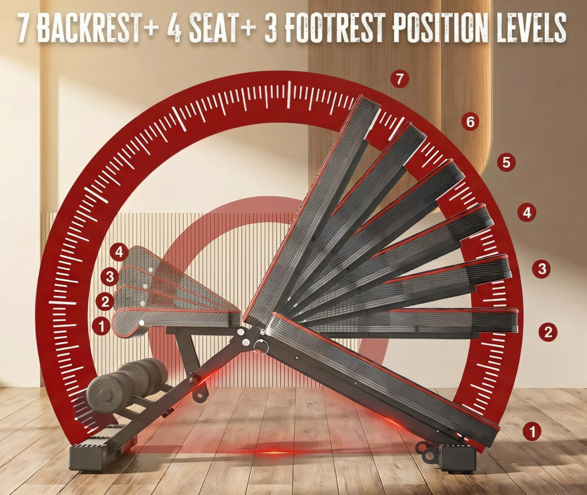 Heavy‑Duty Adjustable Foldable Workout Weight Bench