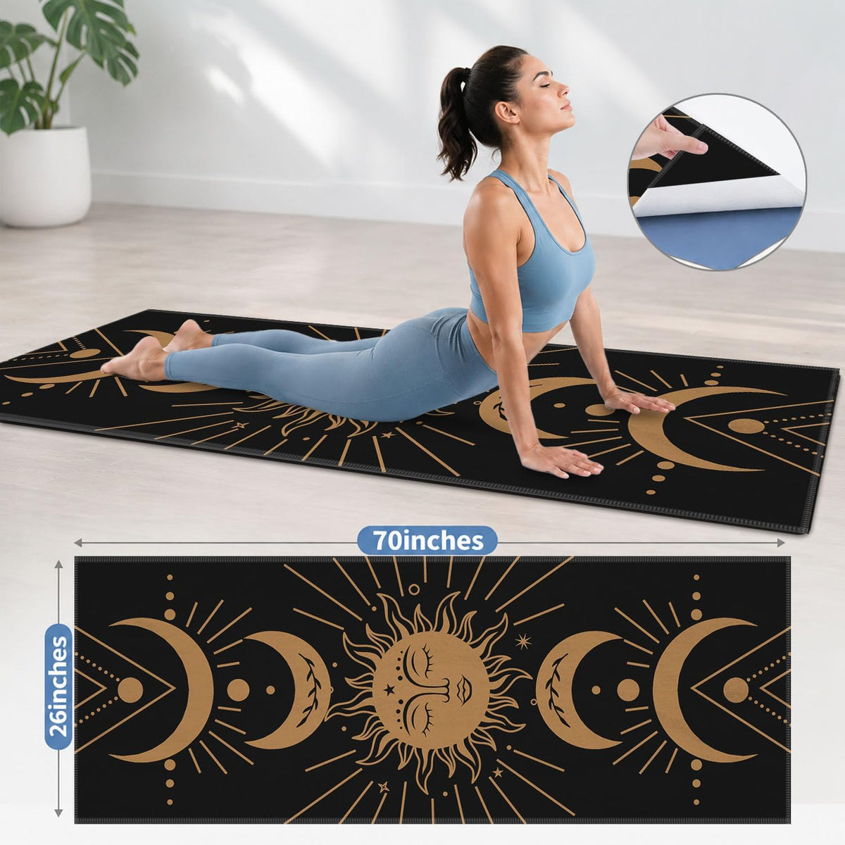 Non‑Slip Hot Yoga Mat Towel
