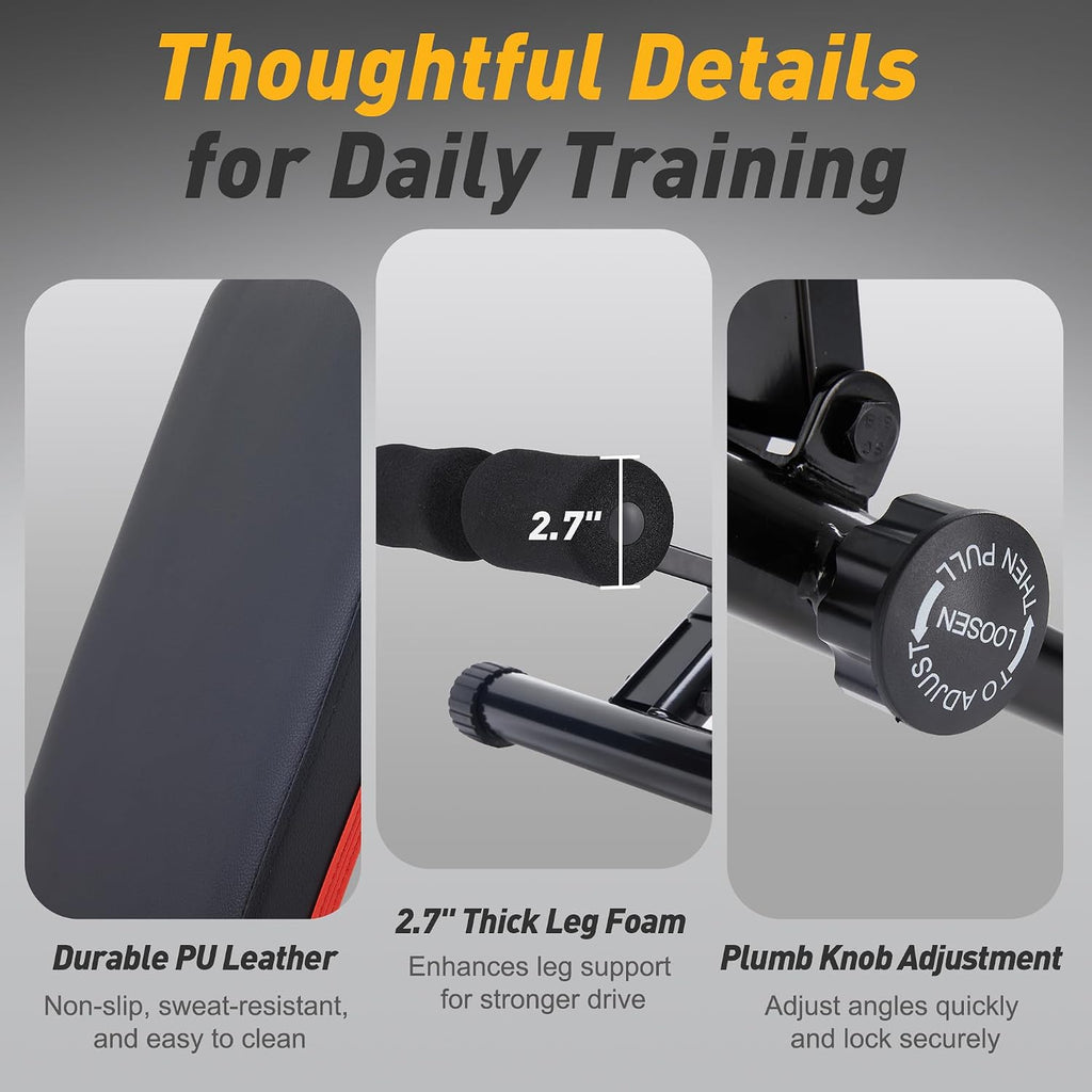 Adjustable Foldable Home Gym Weight Bench