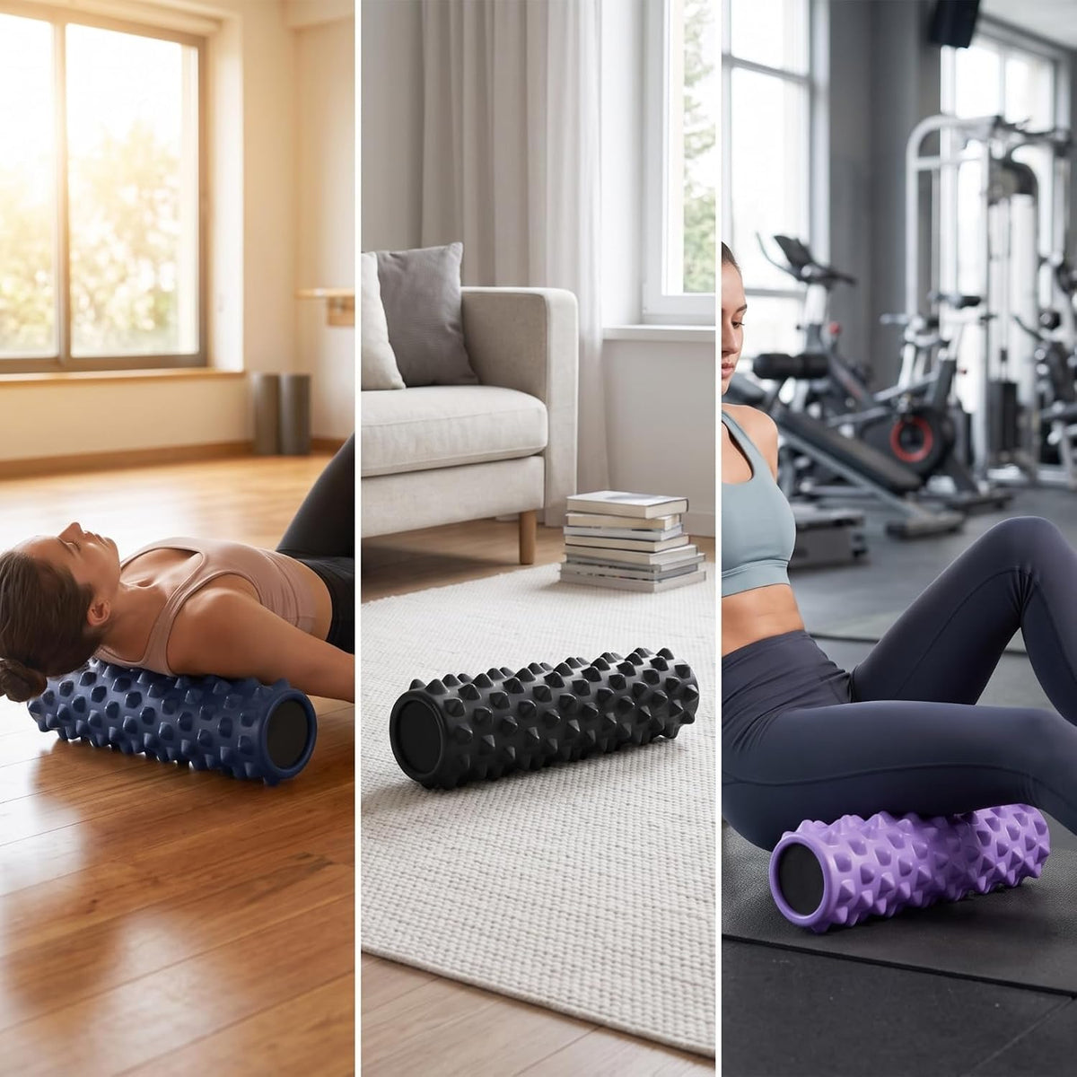 Textured High‑Density Foam Massage Roller