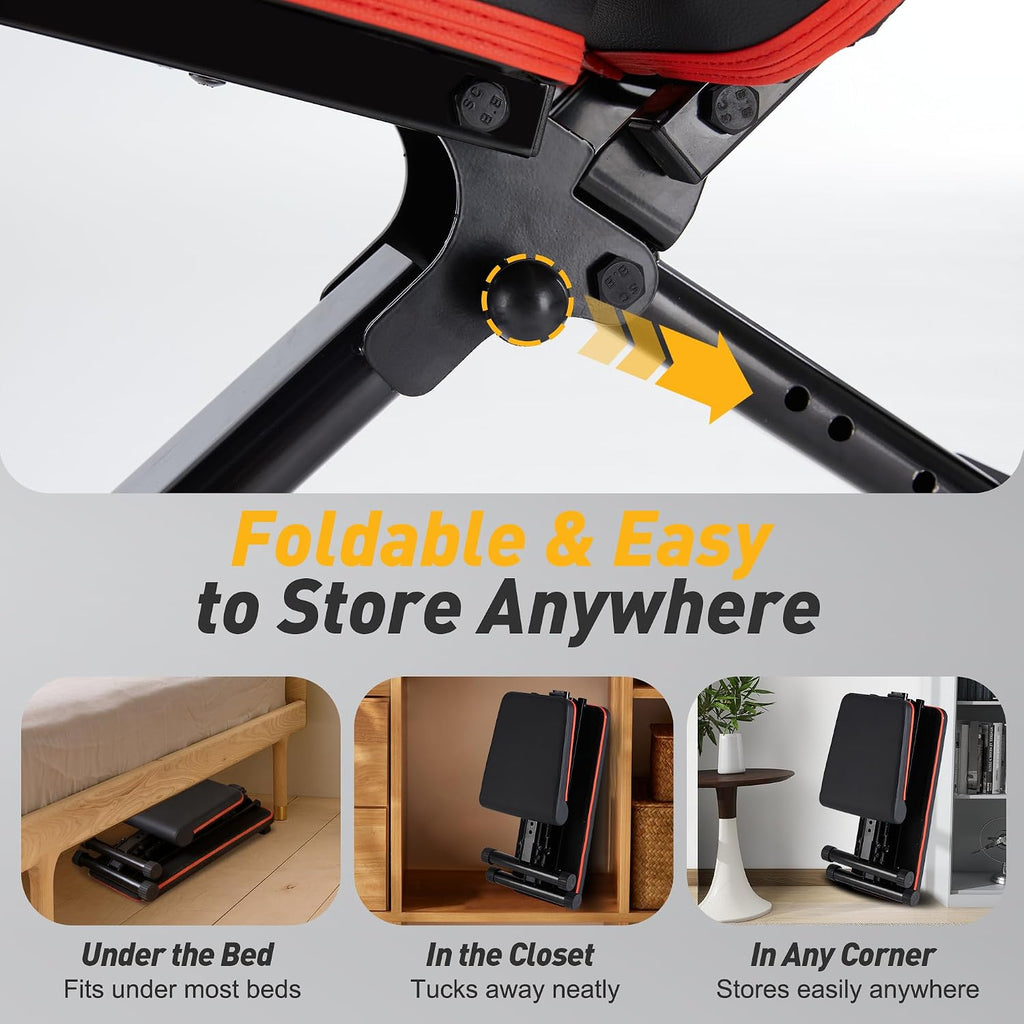 Adjustable Foldable Home Gym Weight Bench