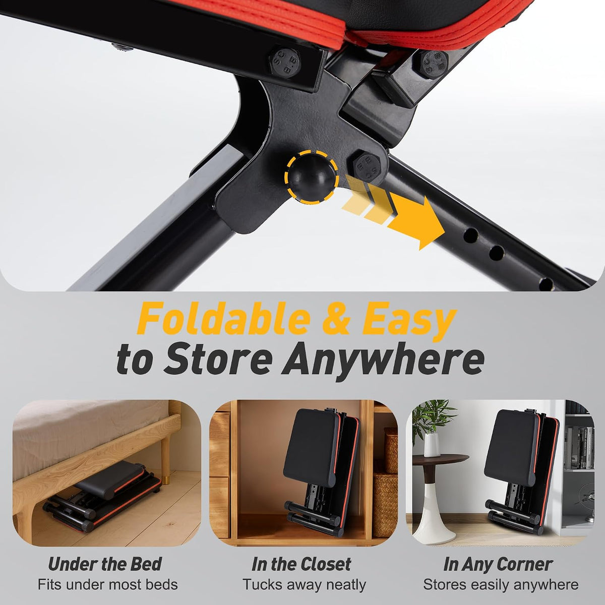 Adjustable Foldable Home Gym Weight Bench