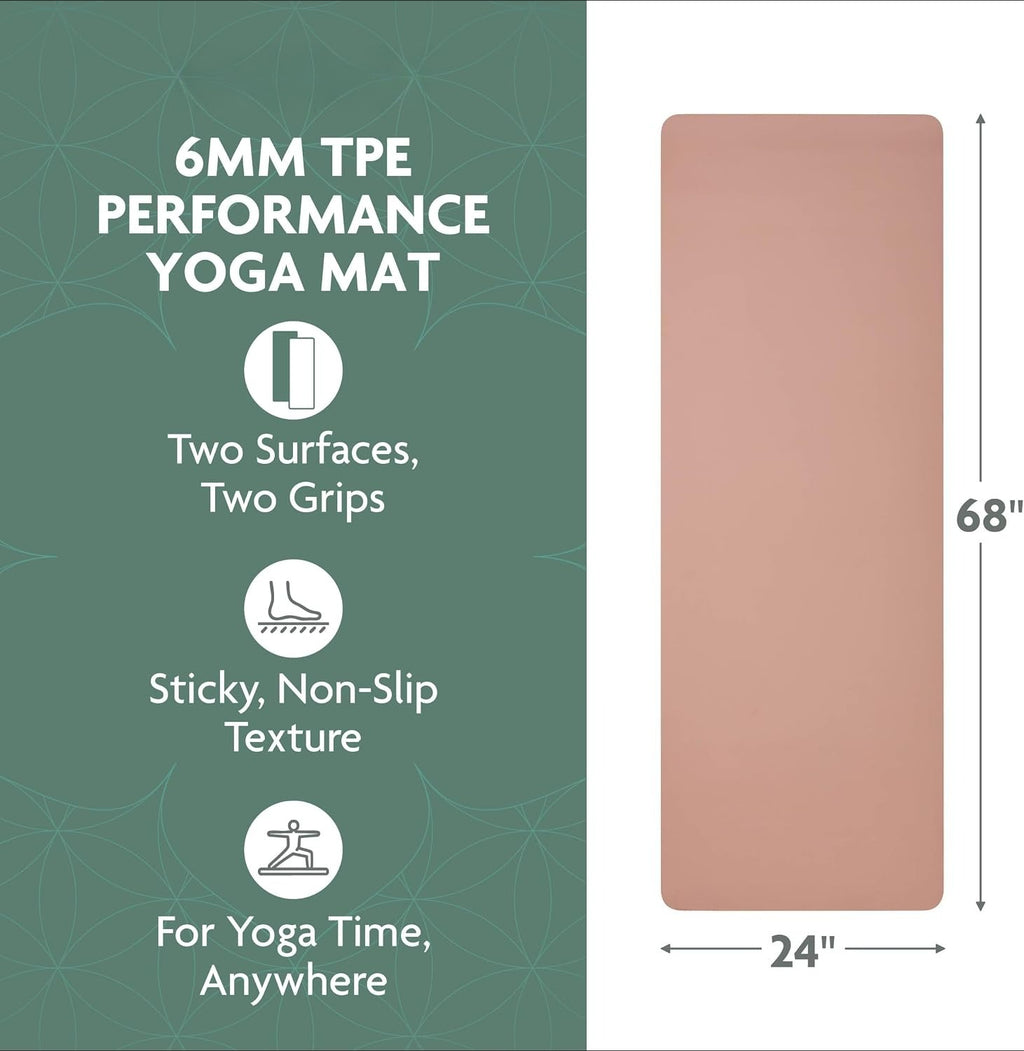 Non‑Slip TPE Performance Yoga Mat
