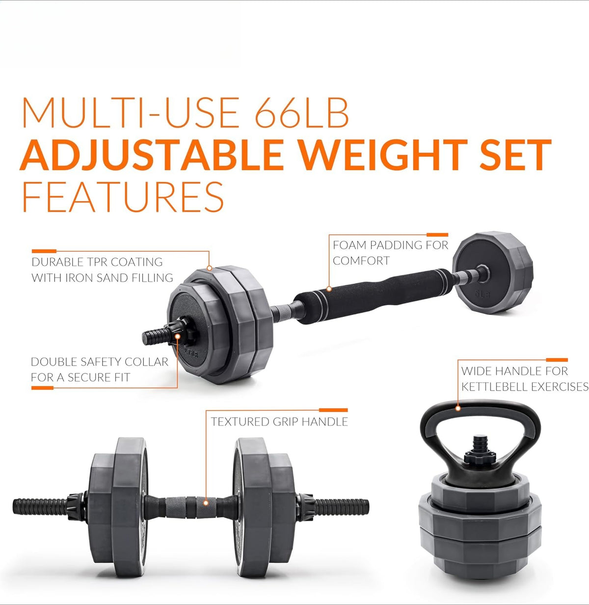 Compact Adjustable Home Dumbbell Weight Set