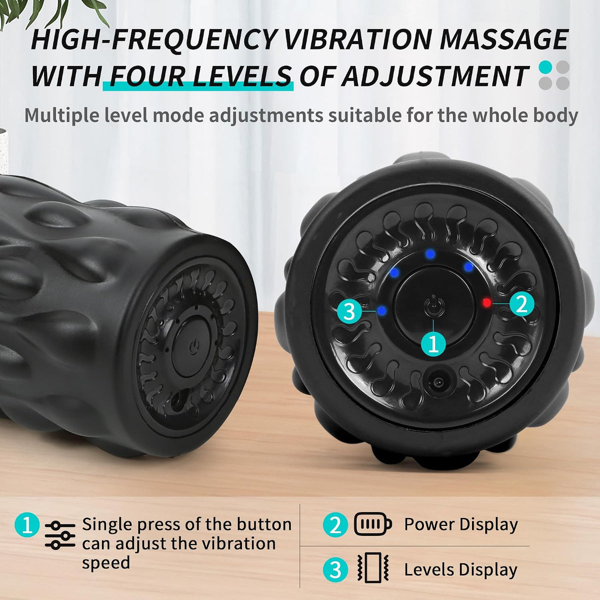 Vibrating Foam Roller Muscle Recovery Massager