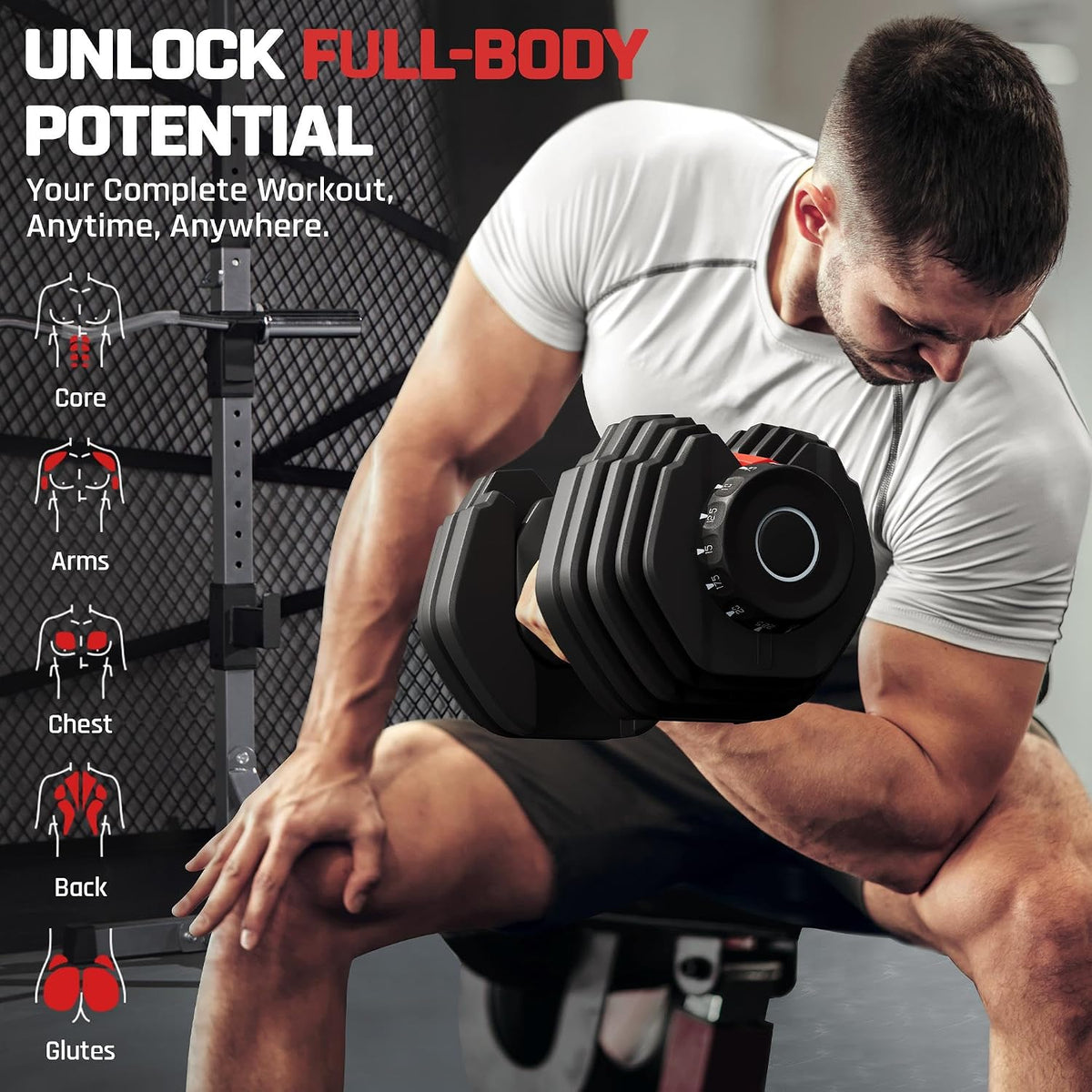 Quick‑Adjust Home Gym Dumbbell Weight Set