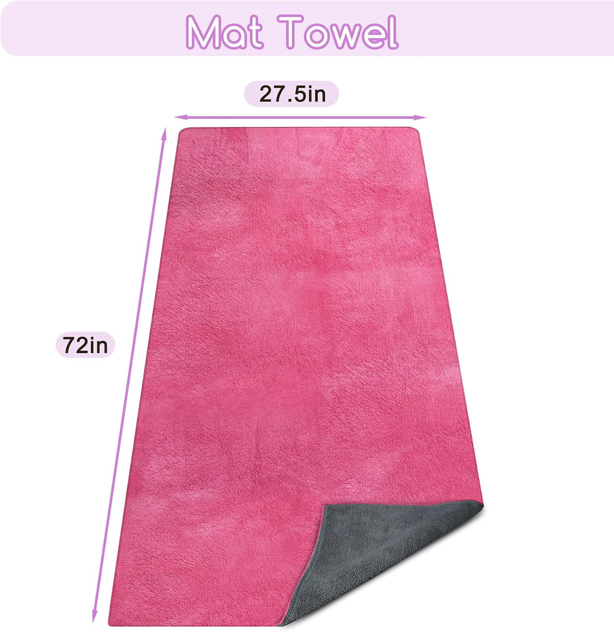 Extra Thick Non‑Slip Hot Yoga Towel