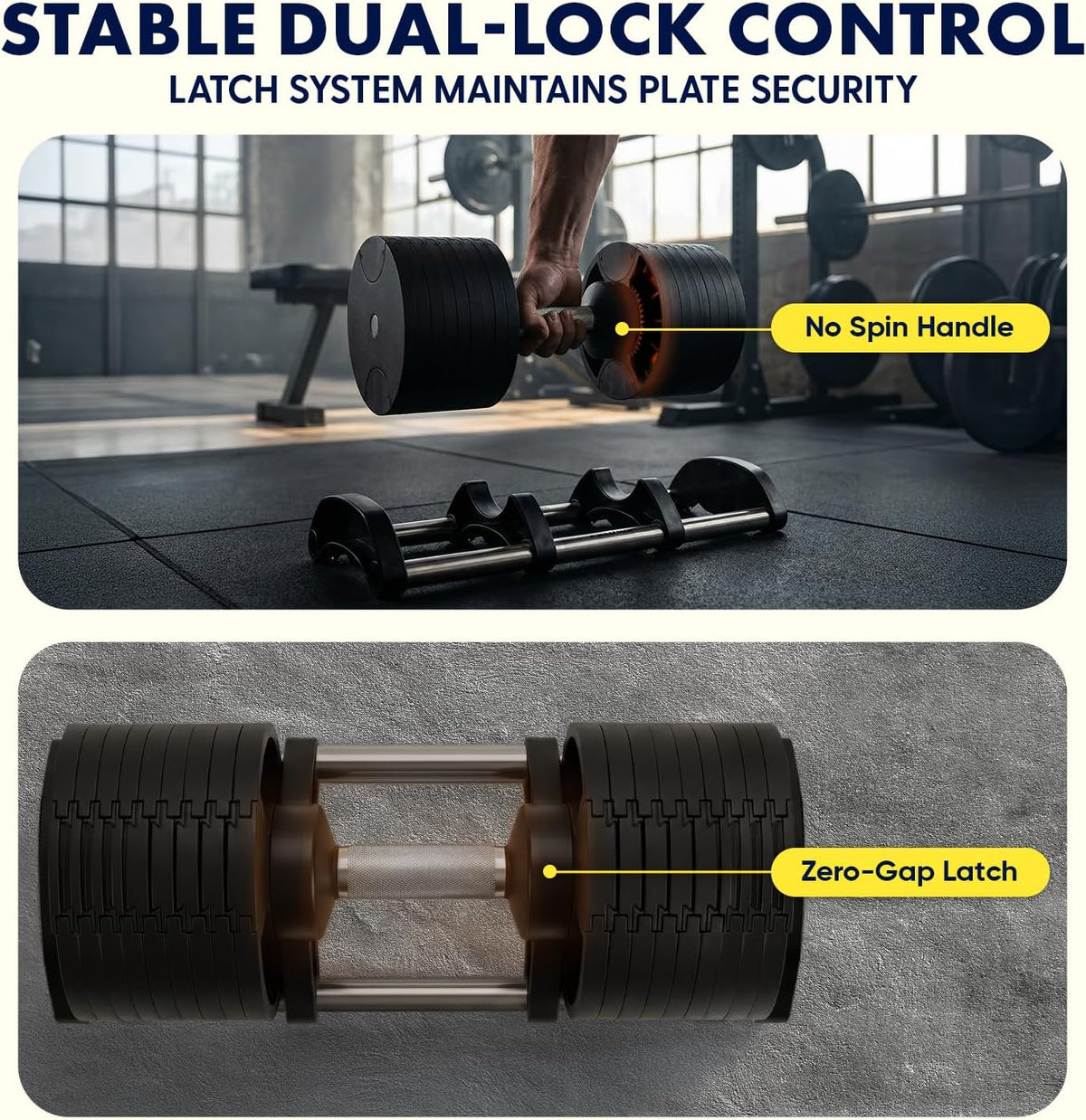 Cast‑Iron Adjustable Home Dumbbell Set